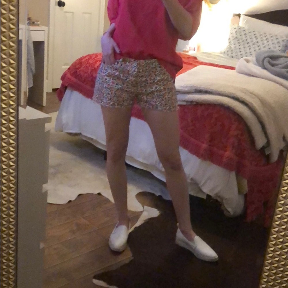 Madewell Floral Jean Shorts